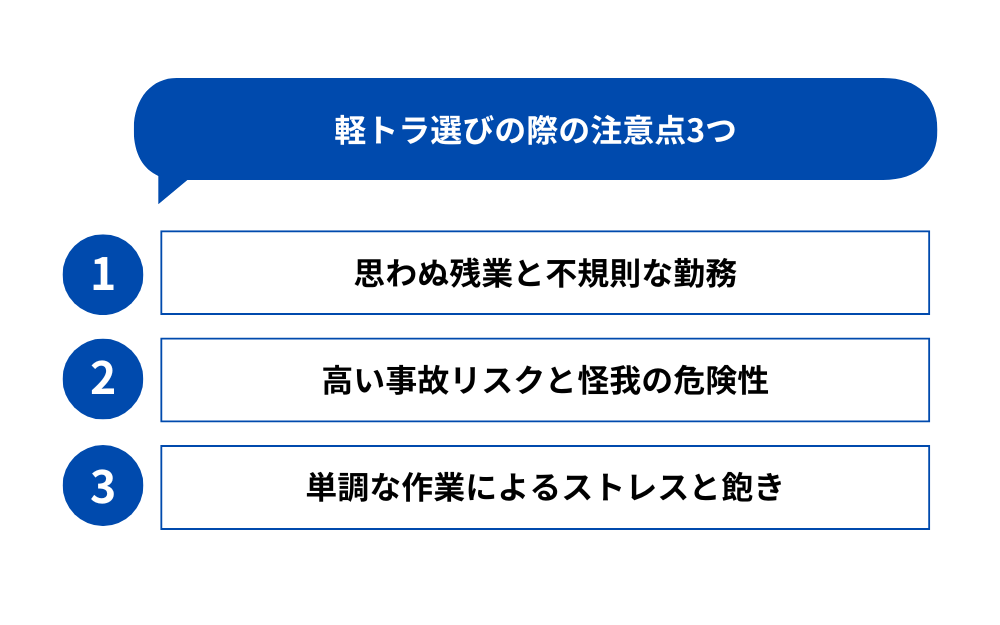 軽トラ選びの際の注意点3つ